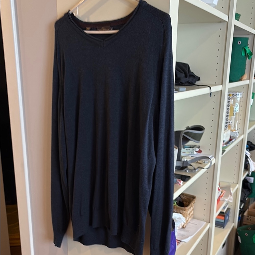 Rodd & Gunn Black V-Neck Sweater Timeless Knit